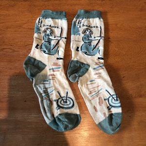 Blue Q Funky Women’s Pair of Crew Socks